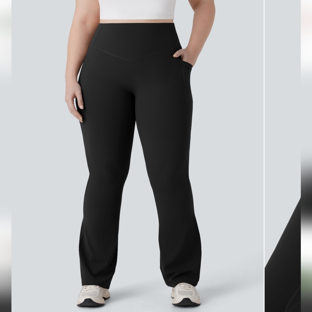HALARA Black Boot Cut Pants